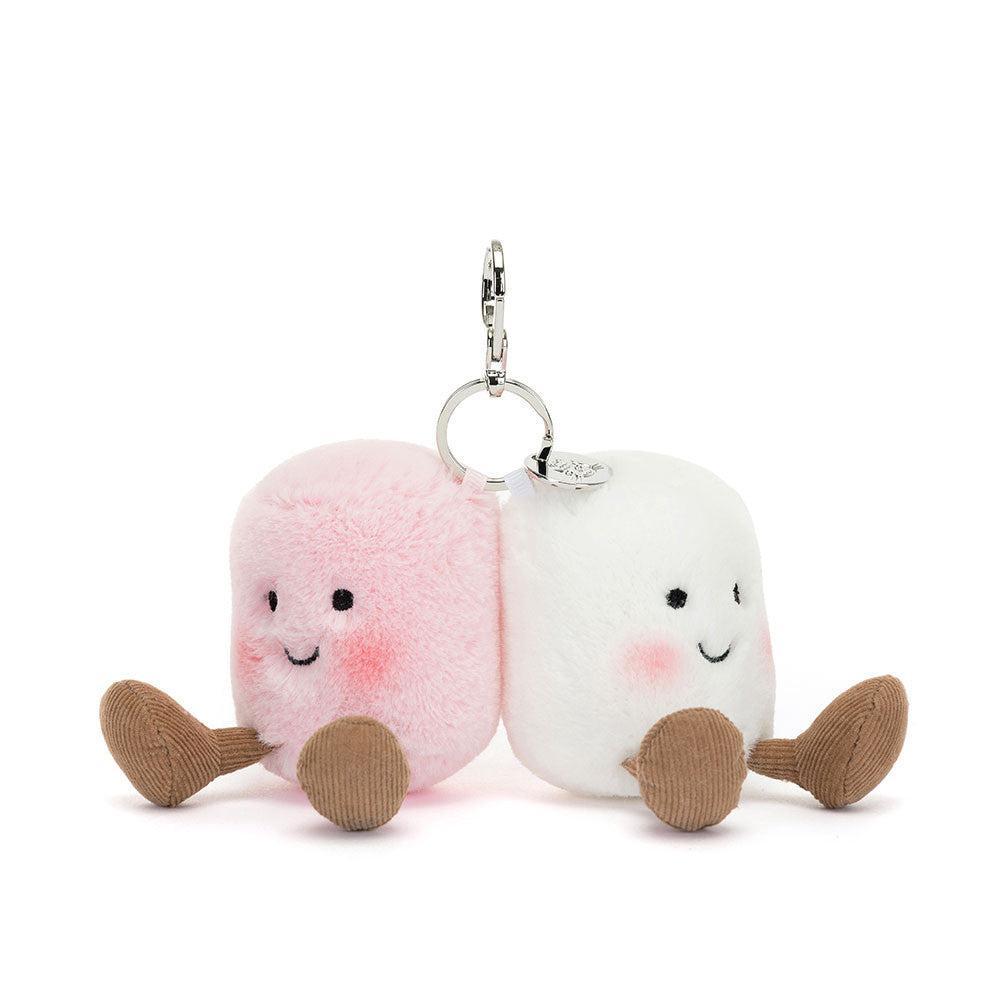 JellyCat Amuseables Pair of Marshmallows Bag Charm